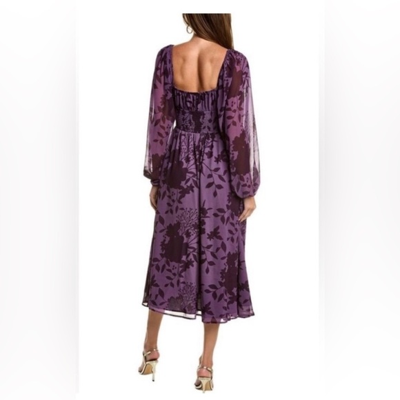 Hutch Elegant Purple Floral Dress size Small - Picture 2 of 8